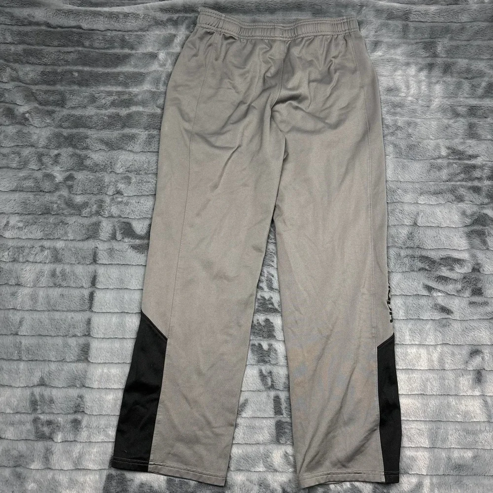 Under Armour Kids Gray Black Loose Fit Athletic Jogger Pants Youth XL YXL